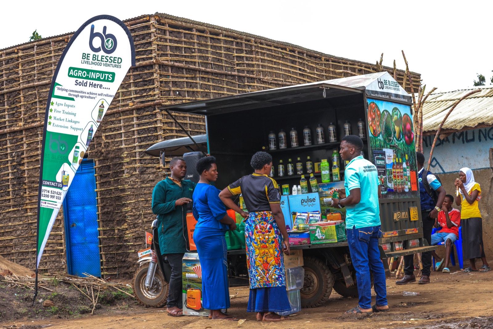 Delivering to farmers